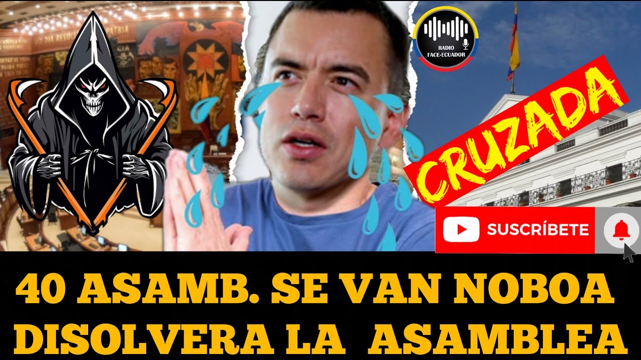 NOBOA ESTÁ POR DISOLVERA LA ASAMBLEA POR QUE SE LE VAN HA IR 40 ASAMBLEISTAS NOTICIAS ECUADOR RFE TV