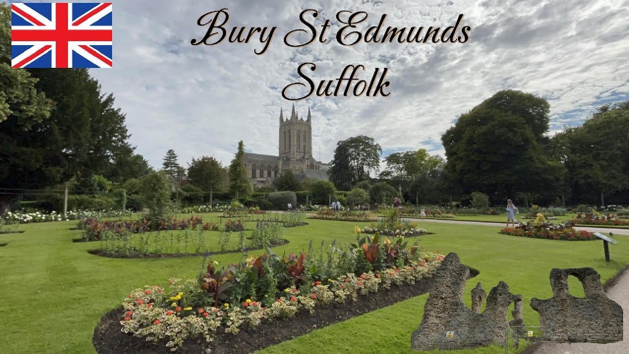 Bury St Edmunds, cathedral and market town in the West Suffolk district