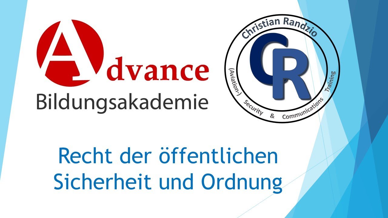 Recht der öffentlichen Sicherheit und Ordnung 2021