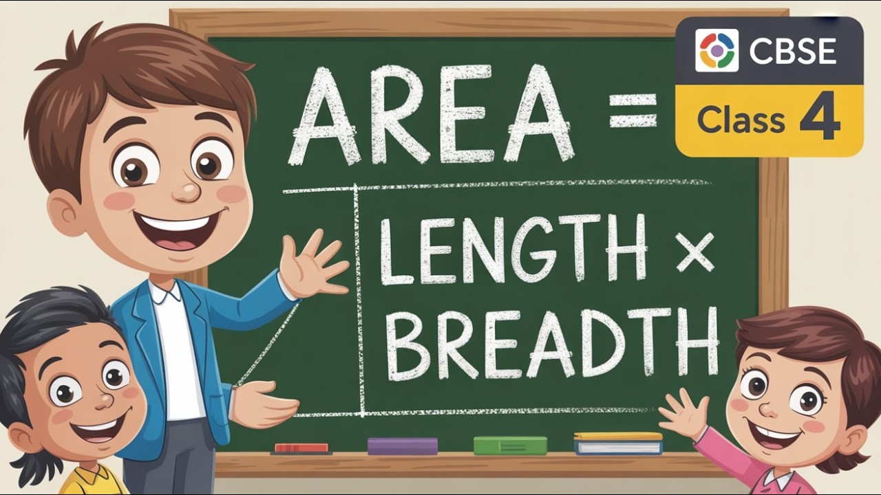 CBSE Class 4 – Mathematics|Unit 12: Area – Concept and Formulas (Part 1)| Area = Length × Breadth