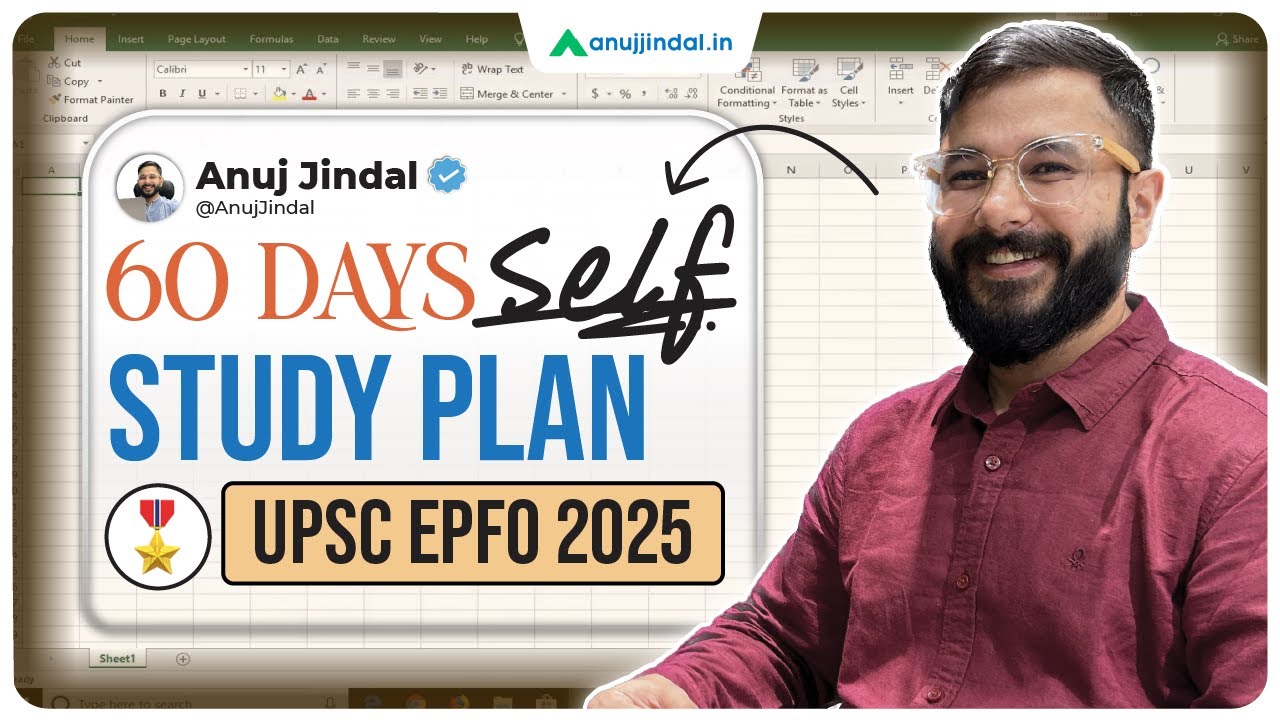 2 Months Strategy | UPSC EPFO APFC 2025 |  Preparation Strategy | Self Study | Anuj Jindal