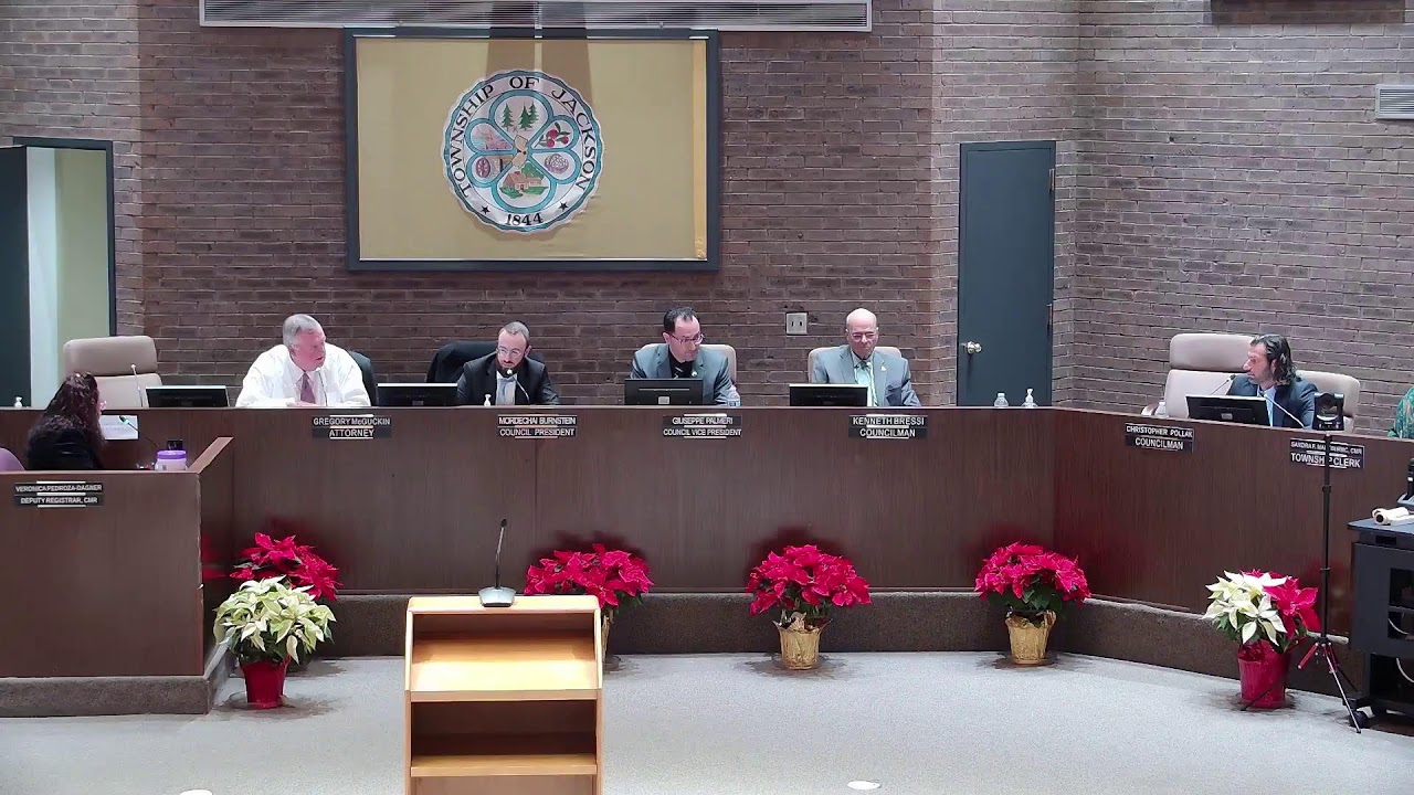 Jackson Township Council Meeting 12162025