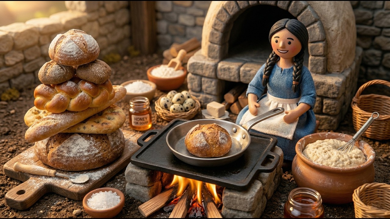 We Baked MASSIVE Bread  and Got a Secret Reward 😱 | Miniature Doll Cooking ASMR | Tiny Kitchen Story