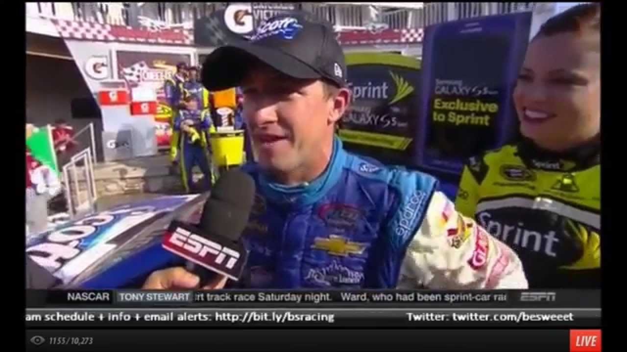 AJ Allmendinger Victory Lane Interview (Full) Cheez-It 355 @ The Glen 2014 [HD]