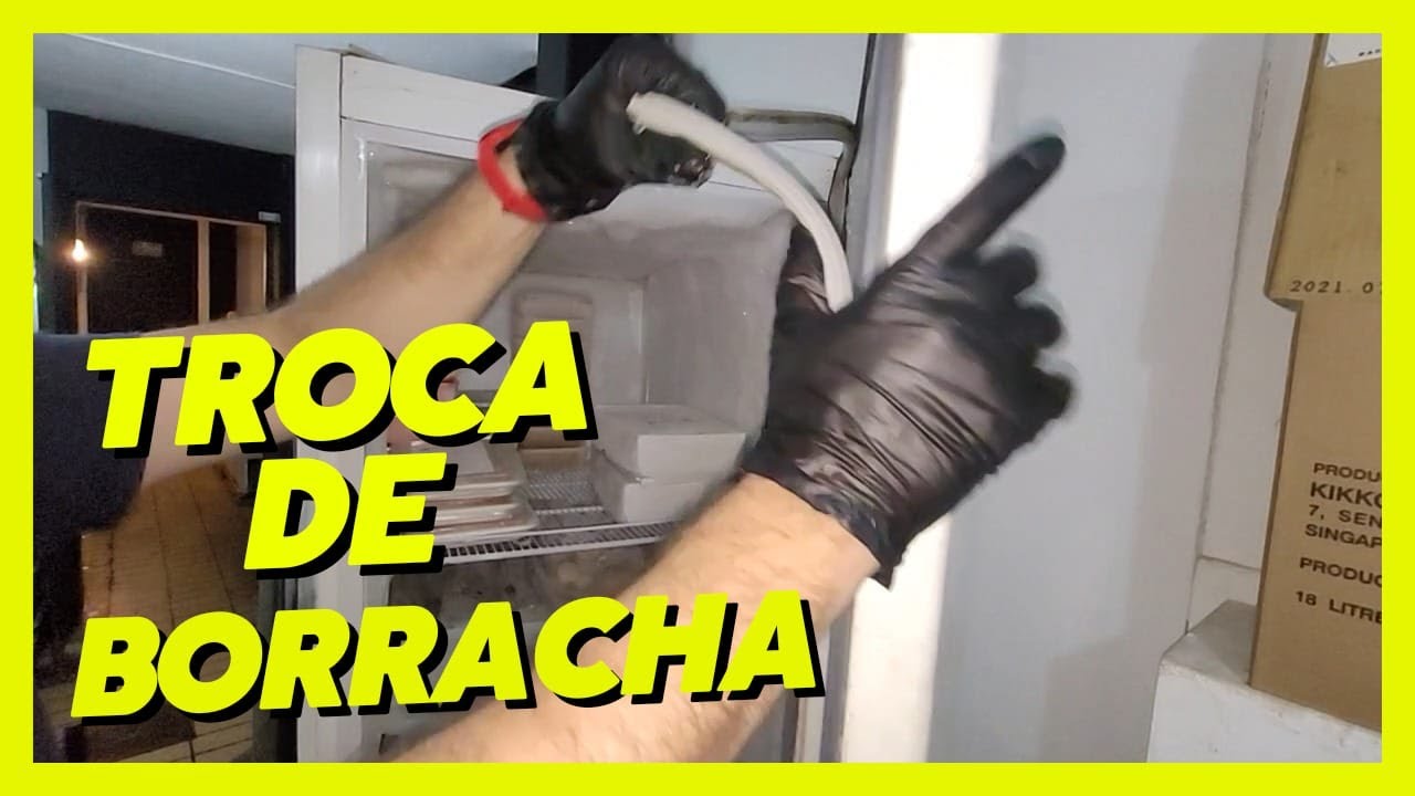 Troca de Gaxeta (borracha de geladeira) Técnica matadora. Curso de Refrigeração!