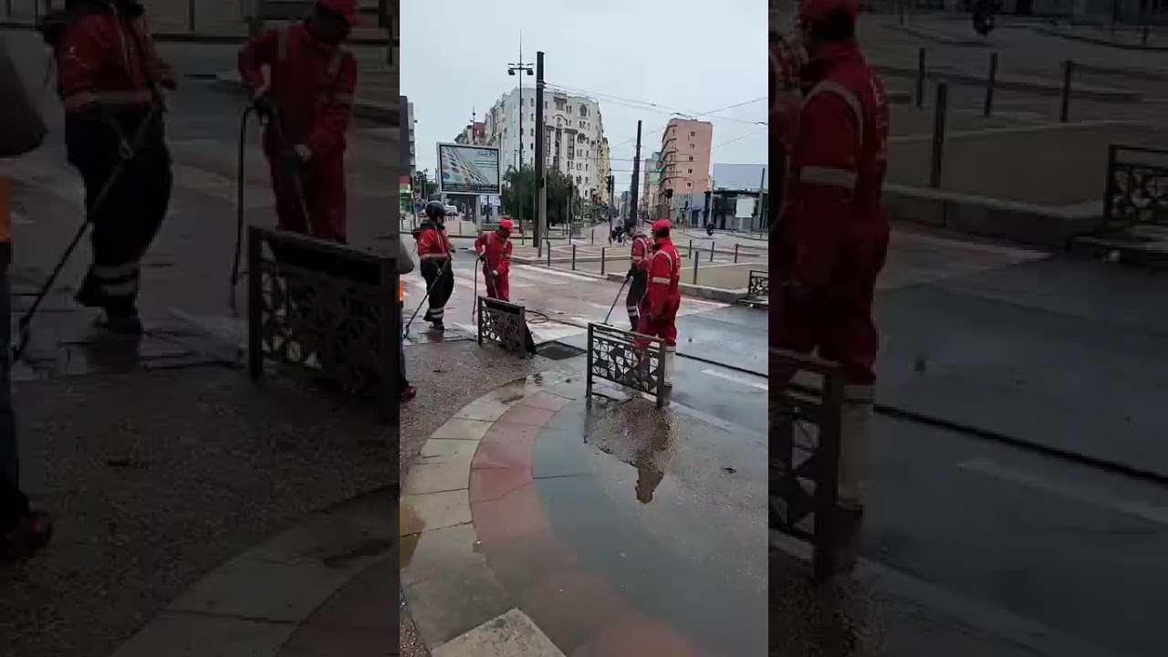 من البيضاء ...برافو عليهم رجال النظافة كيسرحو لقوادس و كيديرو خدمة الشركة الجهوية لي ممسوقاش
