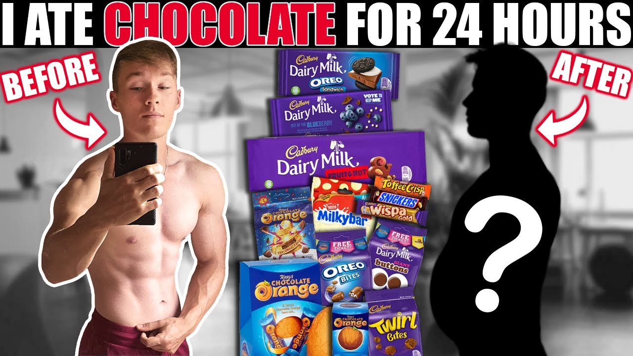 I ate nothing but CHOCOLATE for 24 HOURS! **6,000 Calories**