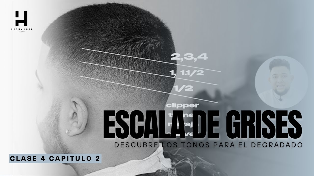 ESCALA de GRISES: LA CLAVE para un FADE PERFECTO!💈 FUNDAMENTOS DEL DEGRADADO ✂️ CLASE 4 CAP 2