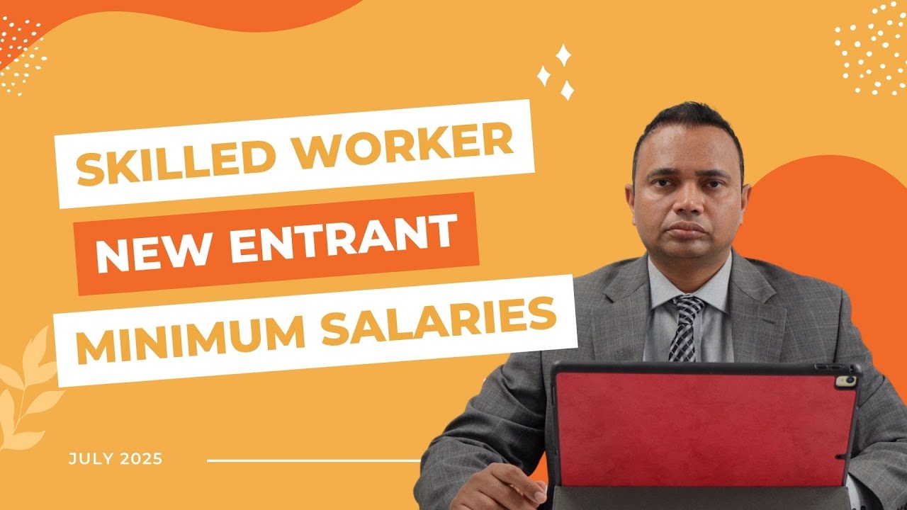 UK Skilled Worker Visa: New Entrant Salary Requirements from July 2025
