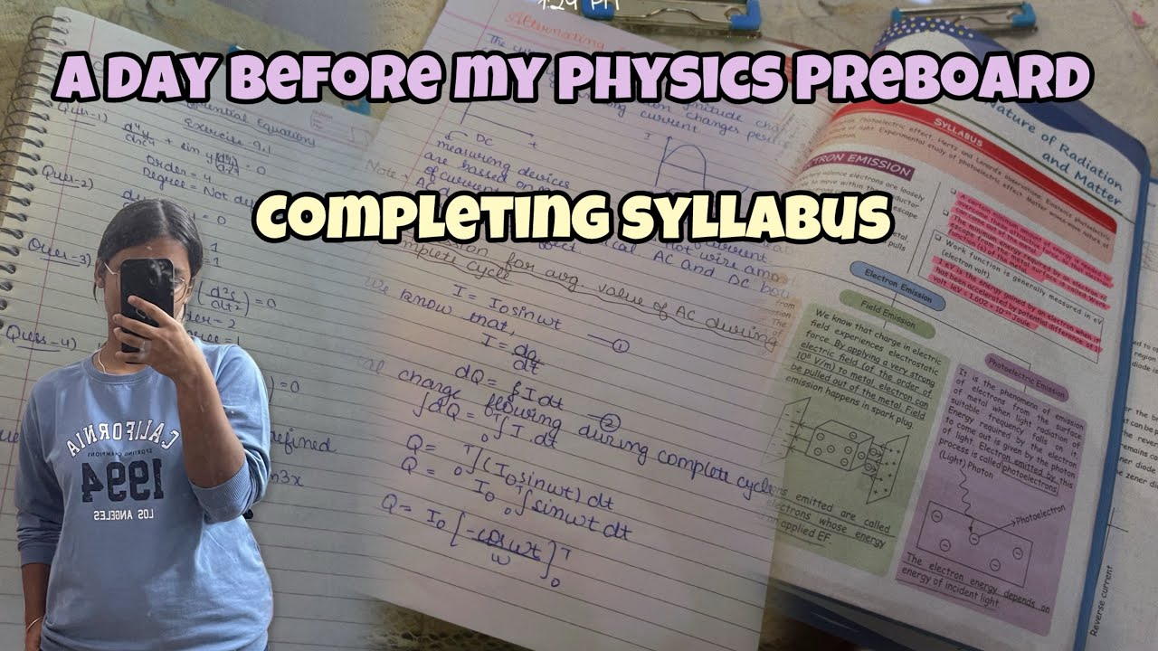 A day before my physics preboard | completing syllabus 🫡 #physics #cbseclass12 
