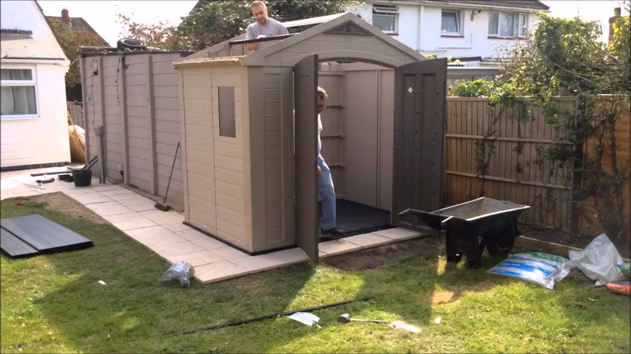 Keter Plastic Shed Construction Timelapsed Video
