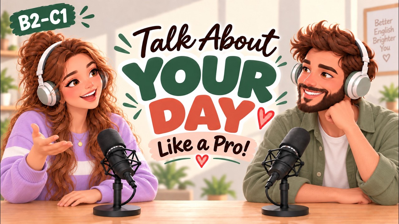English Podcast For Learning English | Real English Conversation Practice | Talk About Your Day