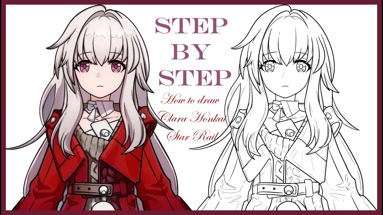 How to draw Clara Honkai Star Rail \\ Как нарисовать Клару из игры Honkai Star Rail