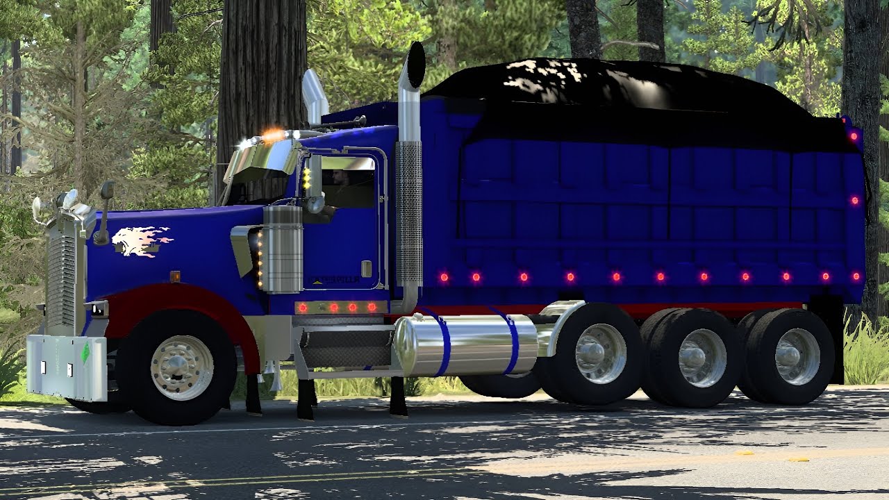 Kenworth W900 - Dump Truck - 40tons - Cat C16 Zeemods - American Truck Simulator -