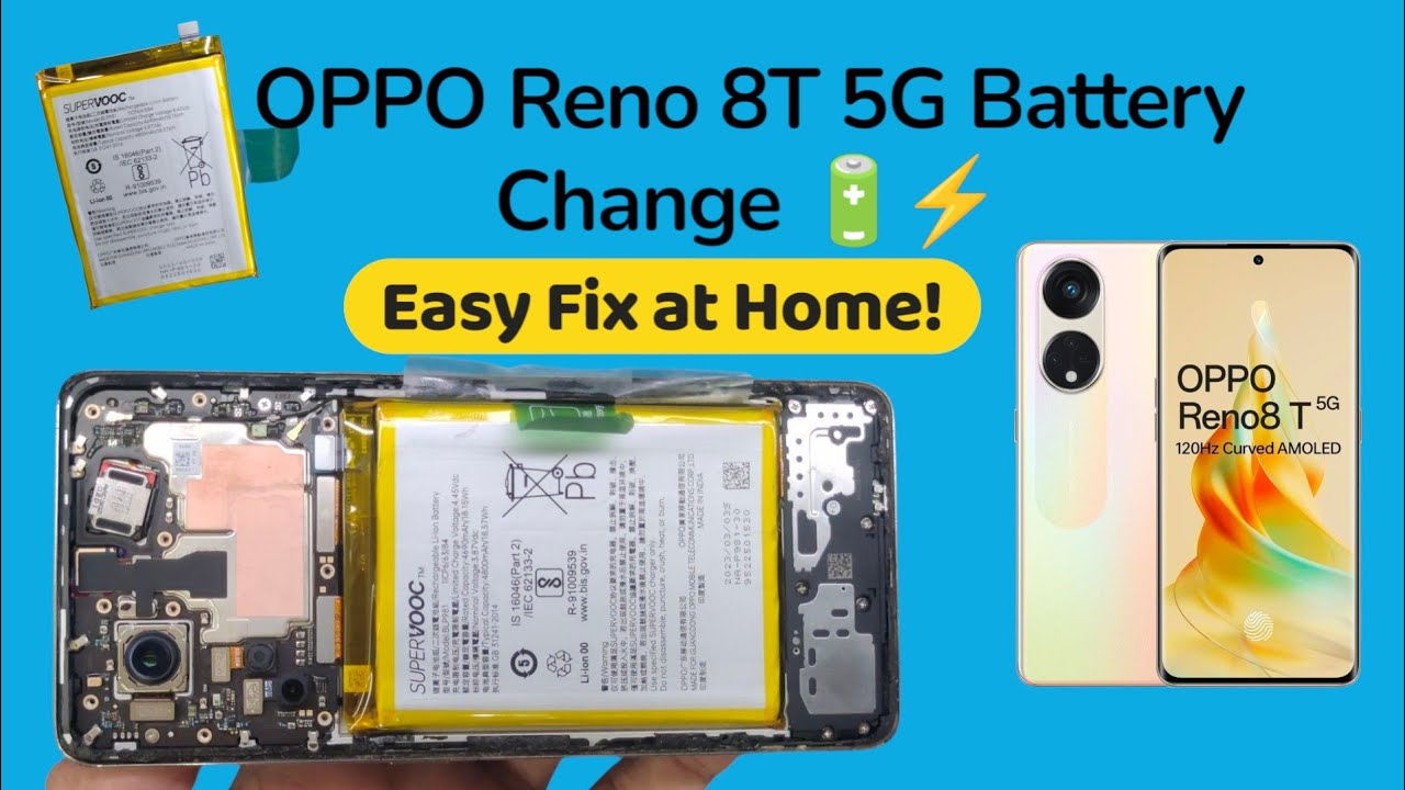 Oppo reno 8T 5G battery replacement | how to change oppo reno 8T 5G battery easily #reno #repair