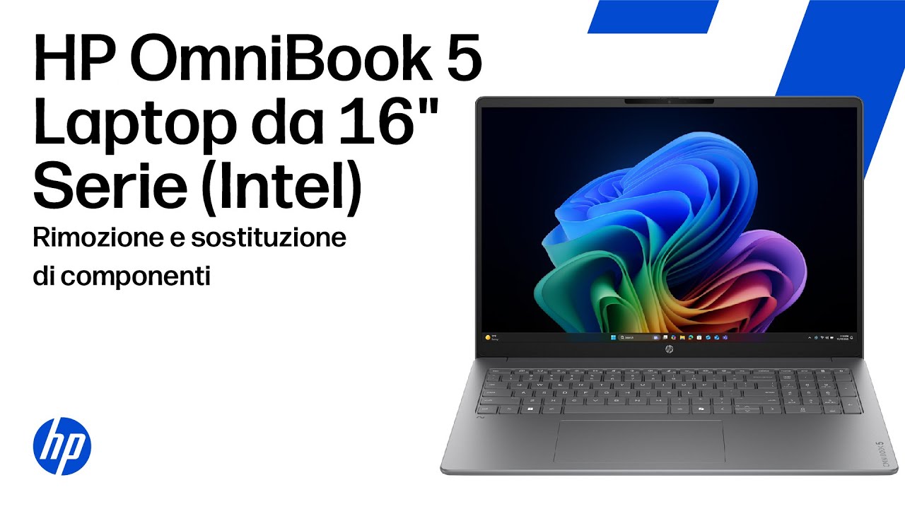 Rimozione e sostituzione delle parti | HP OmniBook 5 Serie di PC portatili da 16 pollici (Intel)