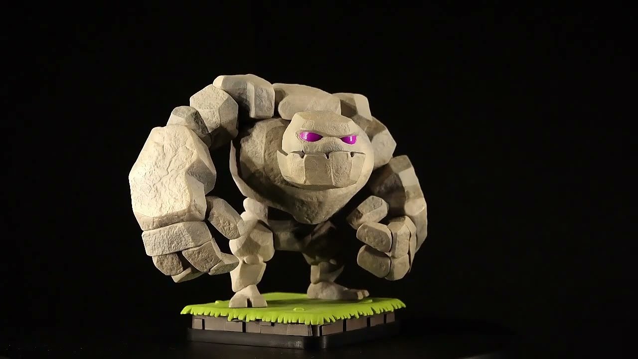 Supercell Clash Royale Clash of Clans Golem PVC Figure