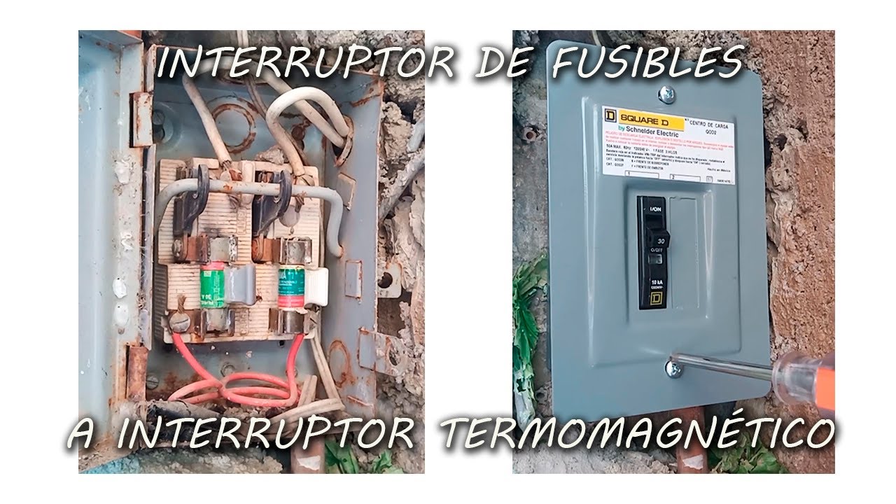 INTERRUPTOR DE FUSIBLES A INTERRUPTOR TERMOMAGNÉTICO