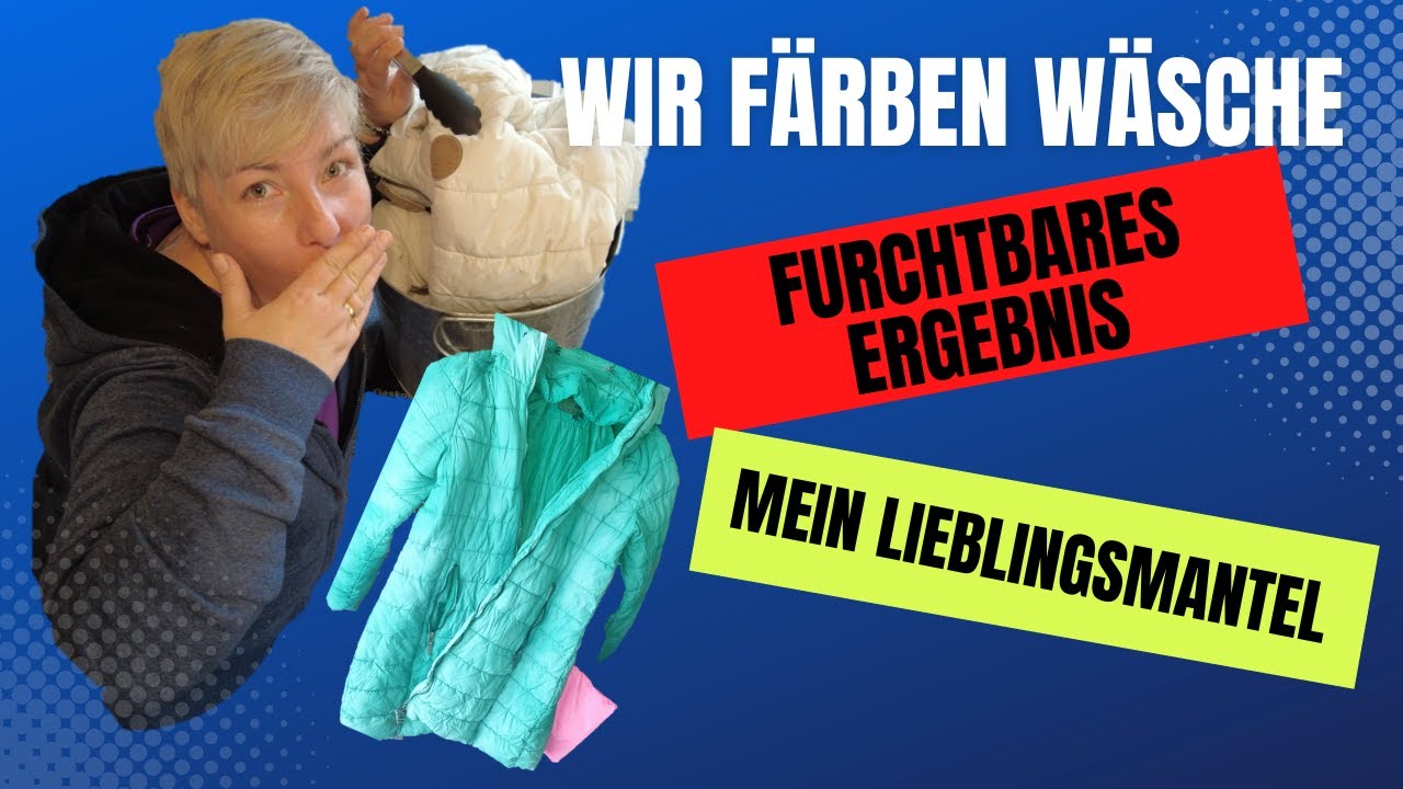 JACKE aus 100% Polyester FÄRBEN Teil 1