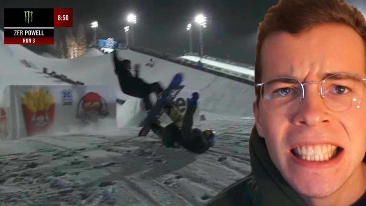 Реакция лыжника на сноубордистский удар Накла Хака | X Games Aspen 2022