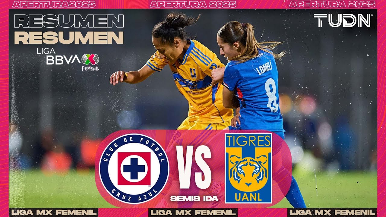 Resumen y goles | Cruz Azul vs Tigres | Liga MX Femenil - Semifinales Apertura 2025 | TUDN