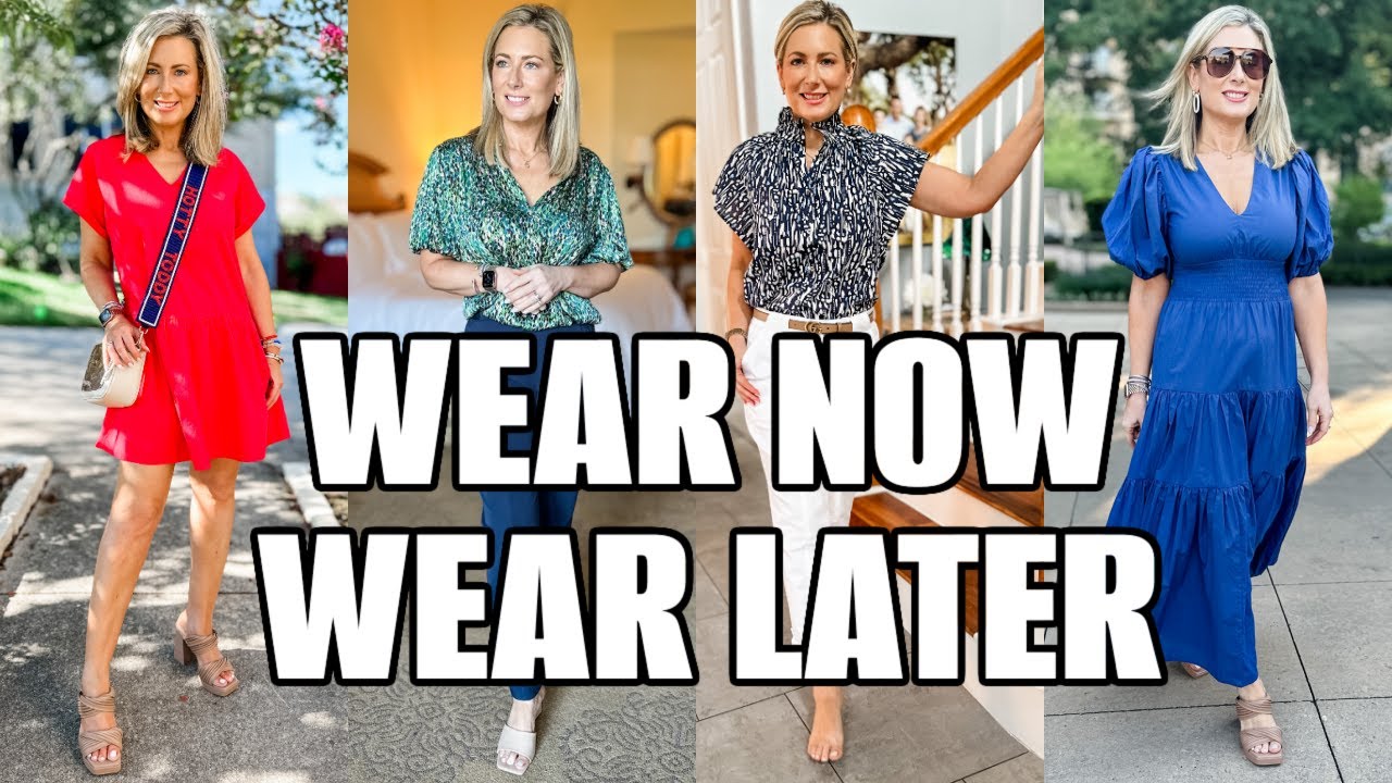Summer to Fall Outfit Ideas-Wear Now/Wear Later | Fashion over 45