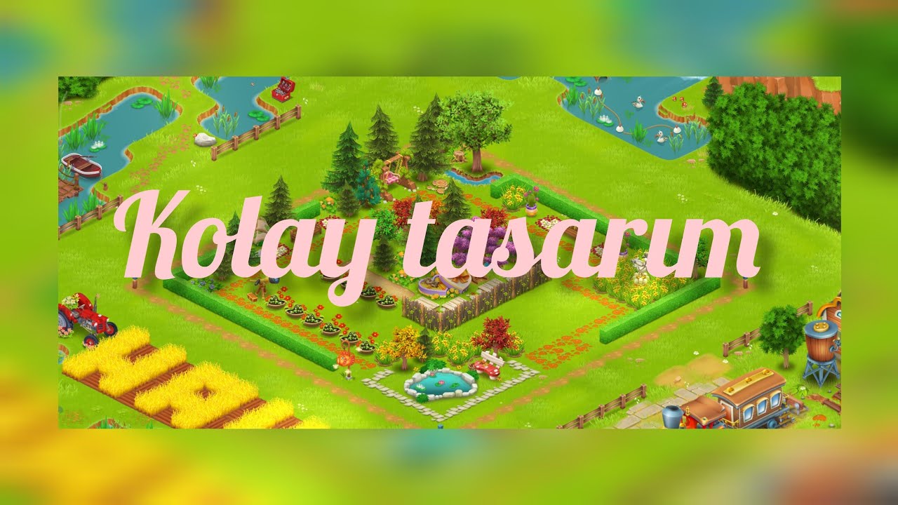 Hay day oyun günlüklerim - Az malzeme ile kolay tasarım nasıl yapılır 