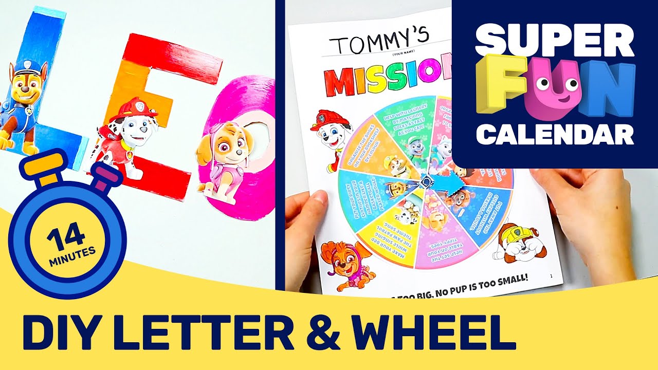 Super Fun Calendar - Paw Patrol DIY Arts and Crafts: Chore Wheel - PAW Patrol Official & Friends