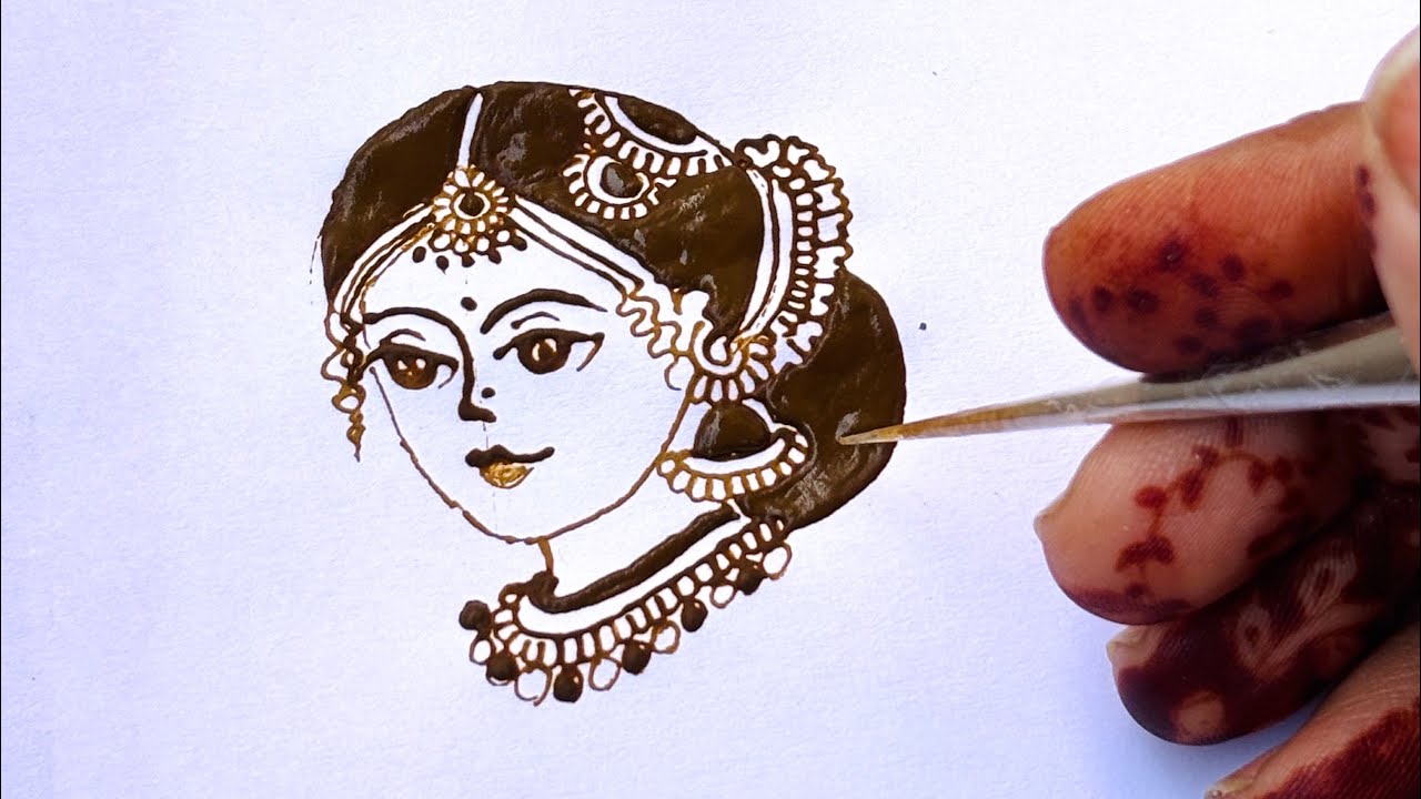 Full 3/4 bride face easy Mehandi design viral #mehndi #hennamagic #hennadesign #henna #hennatattoo