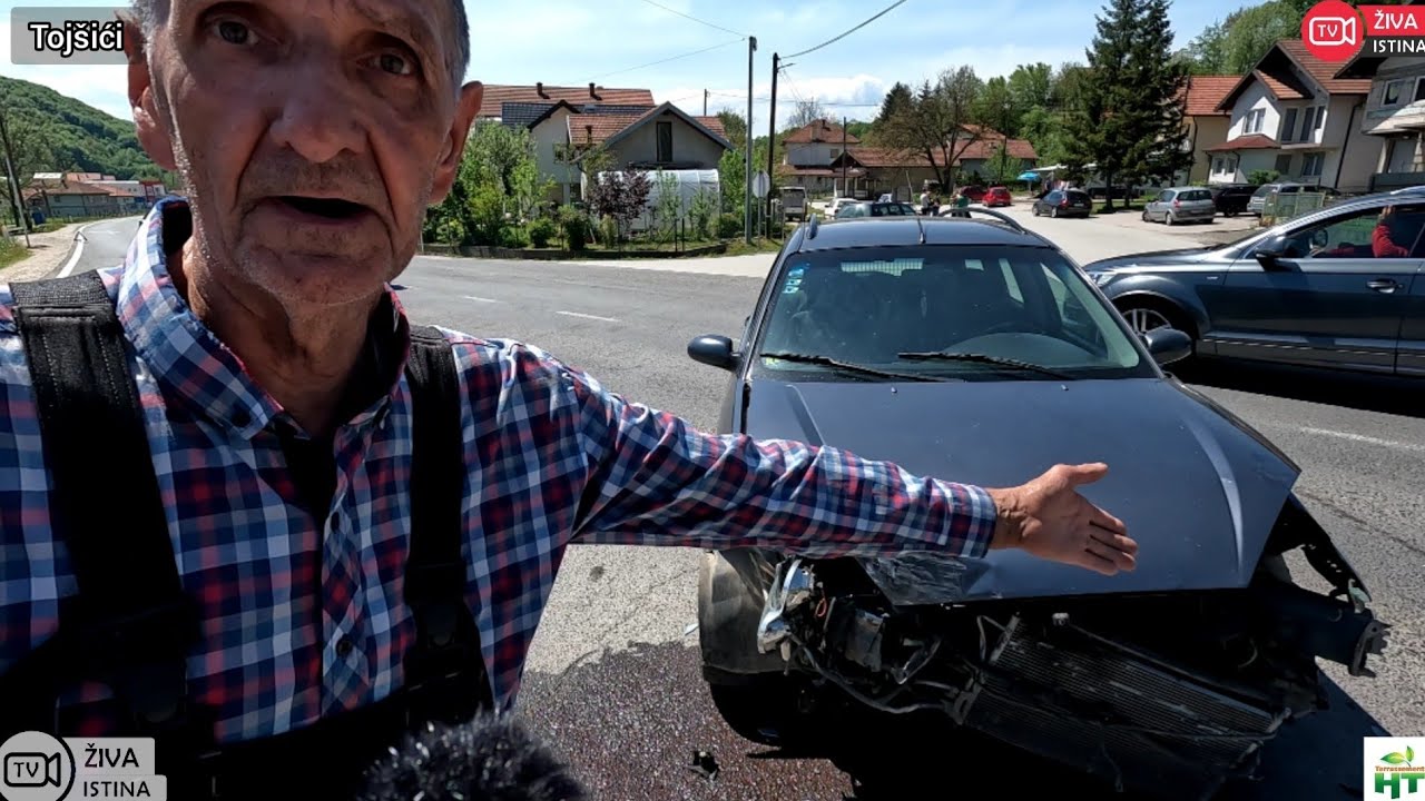 ŽIVA ISTINA#Vozio je 150 na sat. Od udarca se okretao.Tojšići, saobraćajna nezgoda.04.05.'22.