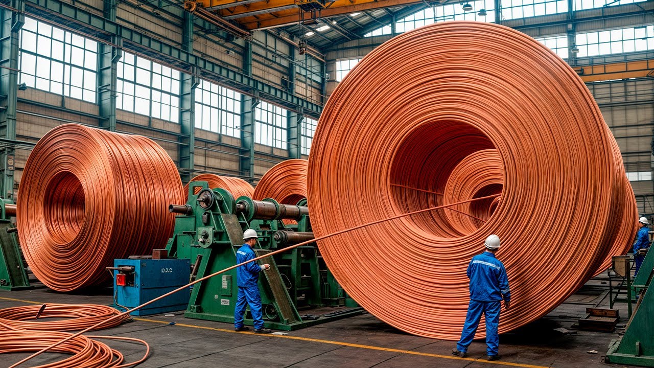 Comment est fabriqué le Fil de Cuivre ? (Des Mines aux Millions de Tonnes)