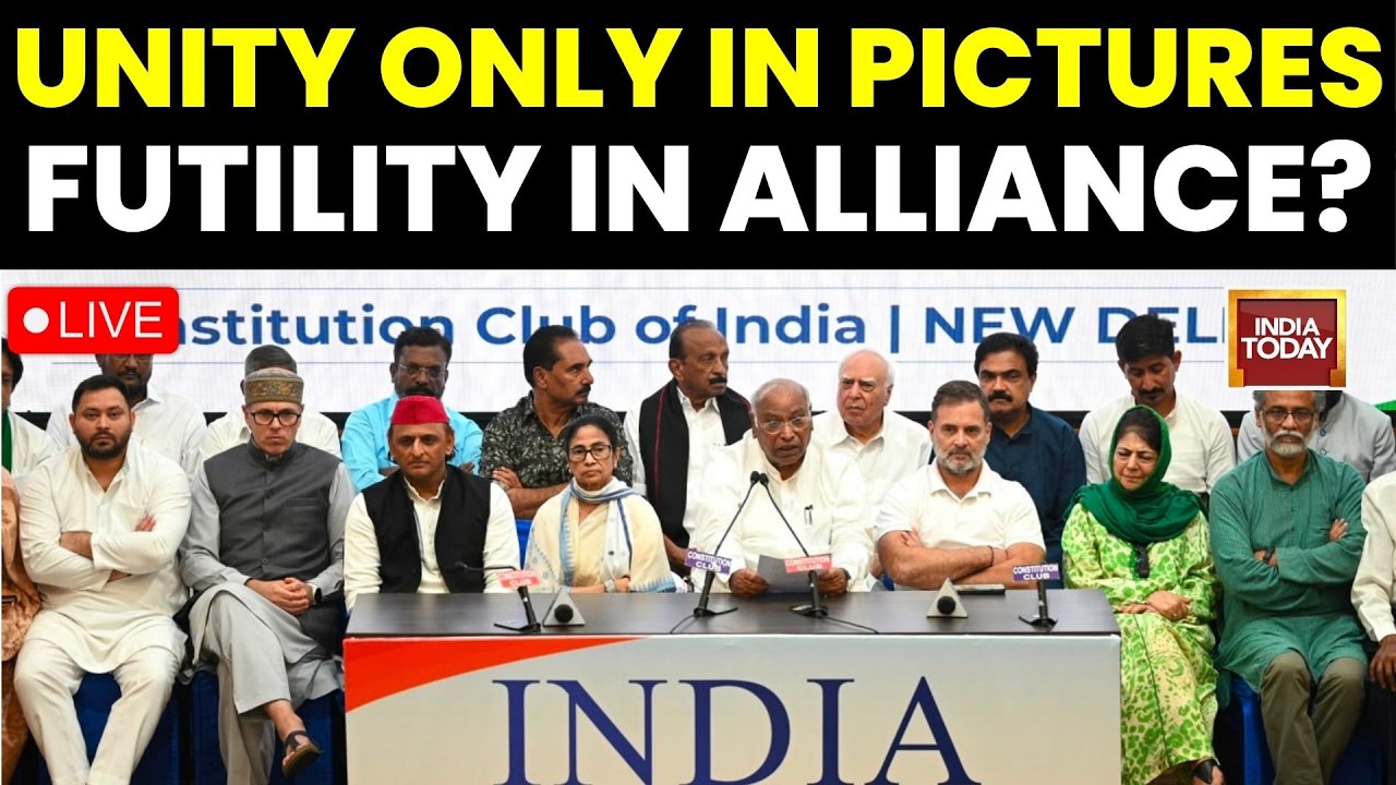 LIVE: INDIA Alliance Meeting in Delhi | Show of Strength or Damage Control? | India Today LIVE