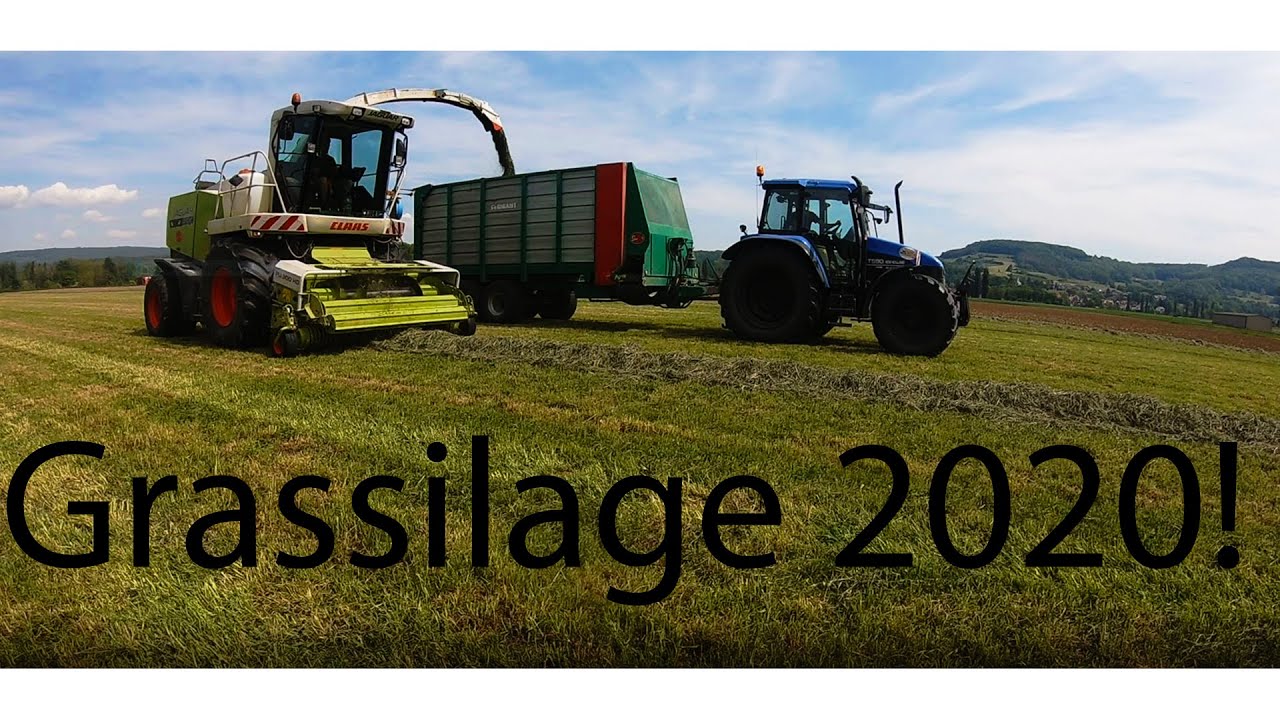 Grassilage 2020|Hochsilos|Vom mähen bis in's Silo|LU Angst