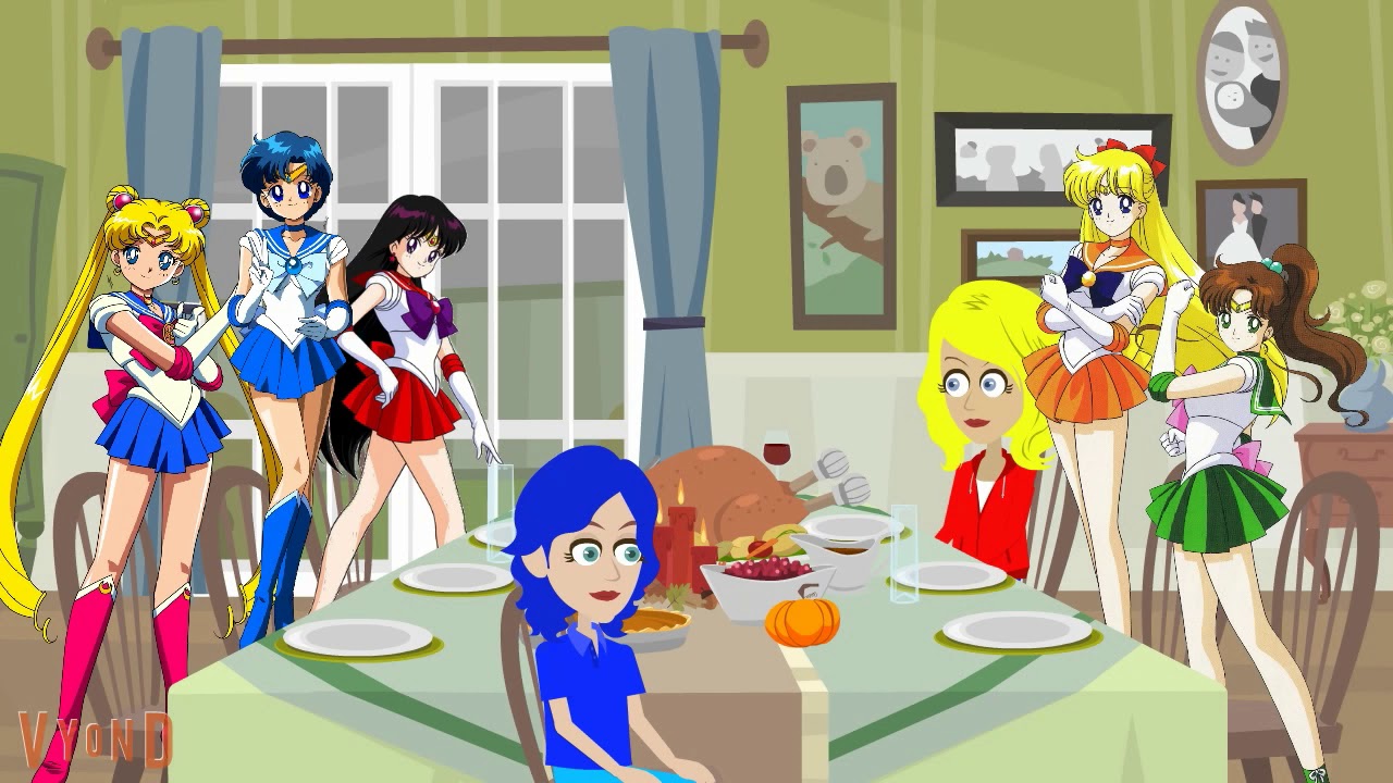 Not Sailor Moon and Not Sailor Mercury Misbehave on Thanksgiving / Grounded