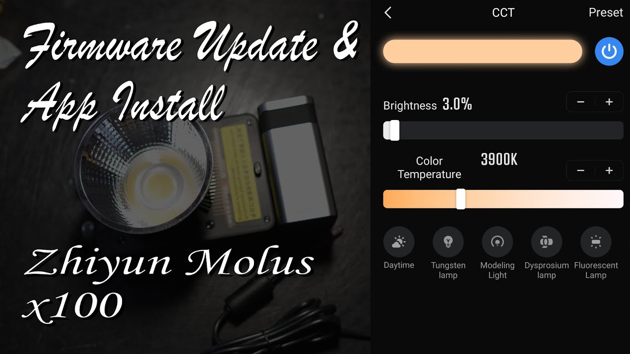 (DO NOT UPDATE FIRMWARE 1.78 W/ GRIP BATTERY) Zhiyun Molus x100 Firmware Update & App Install