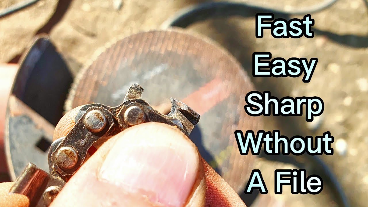 Chainsaw sharpening - Fast and easy chainsaw sharpening - Sharpening without file