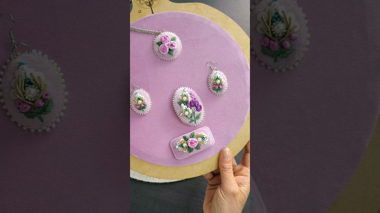 Crea tu Juego de Joyer&iacute;a Bordada 💜💎🪡