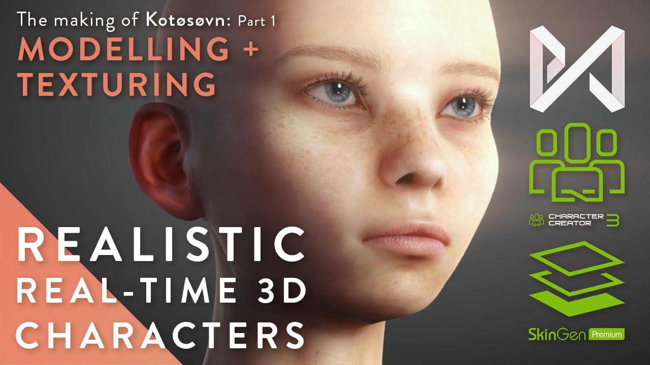 Character Creator 3 + Skingen for realistic real-time 3D characters (The making of Kot&oslash;s&oslash;vn Part 1)