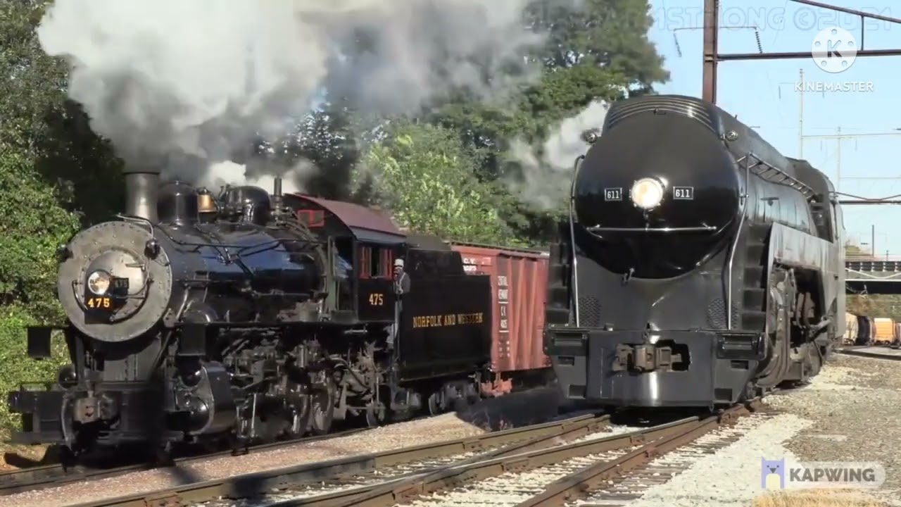 Norfolk & Western 611's 72th Birthday (Cargo Moving People)