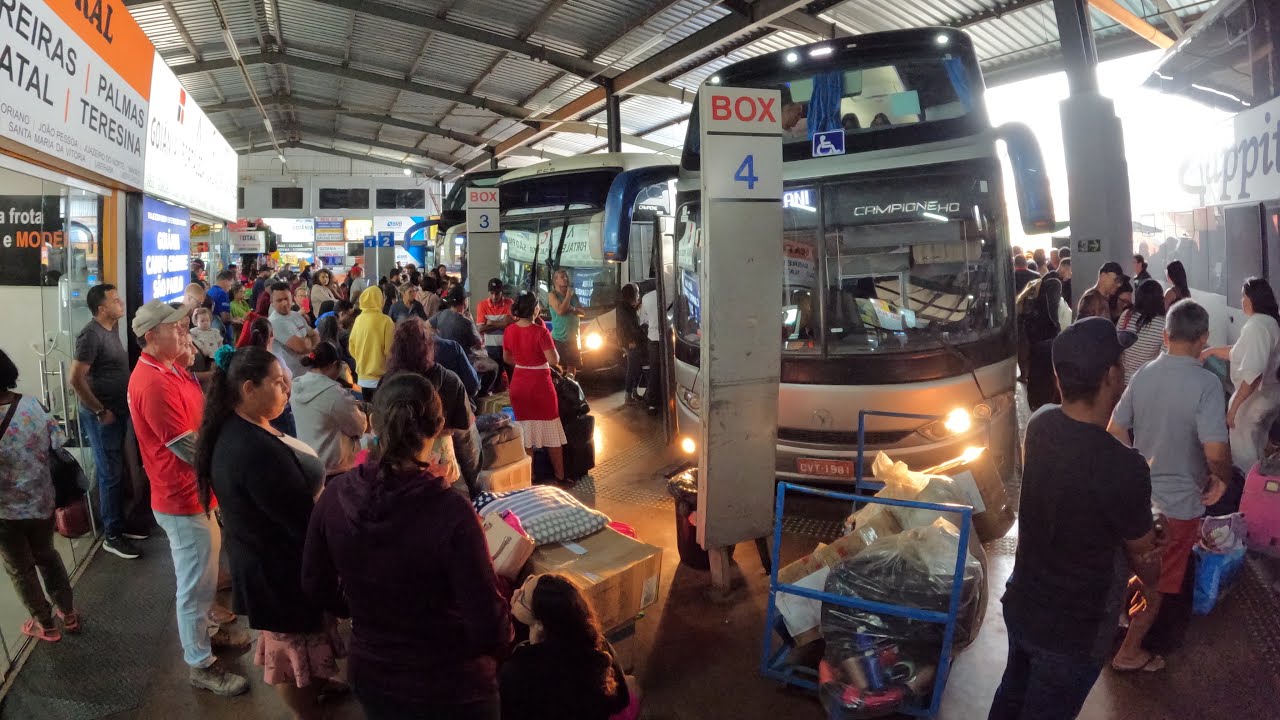 Movimento Caótico na Rodoviária Provisória de Taguatinga #bus #feliznatal