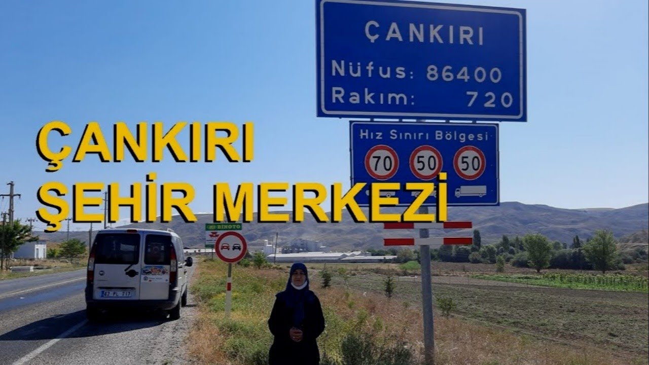 ÇANKIRI ŞEHİR MERKEZİNDEN GEÇİYORUZ (gız annem)