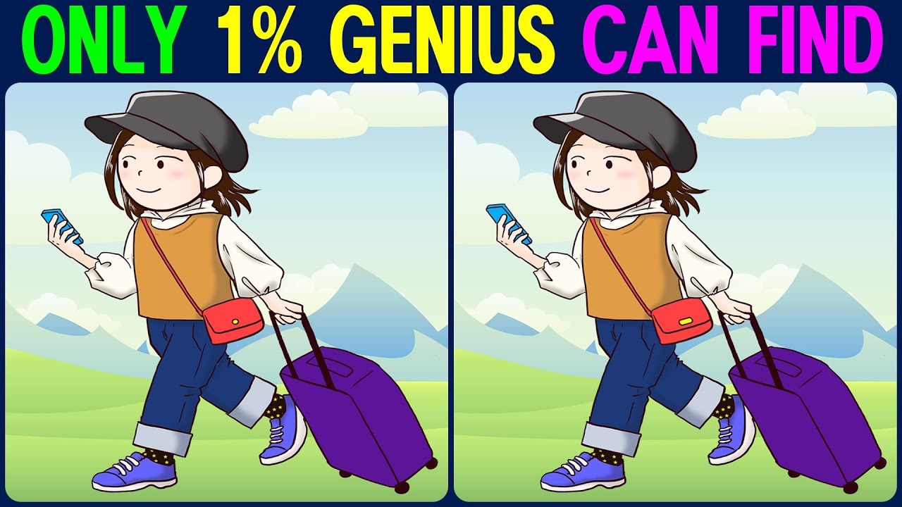 【Find the Difference】 Genius can find all differences!