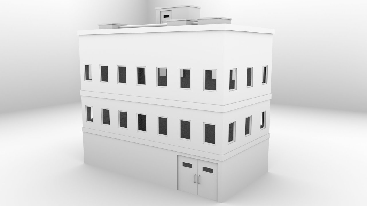 Моделирование среды в Maya | UV-развёртка заброшенного здания в Autodesk Maya 2020