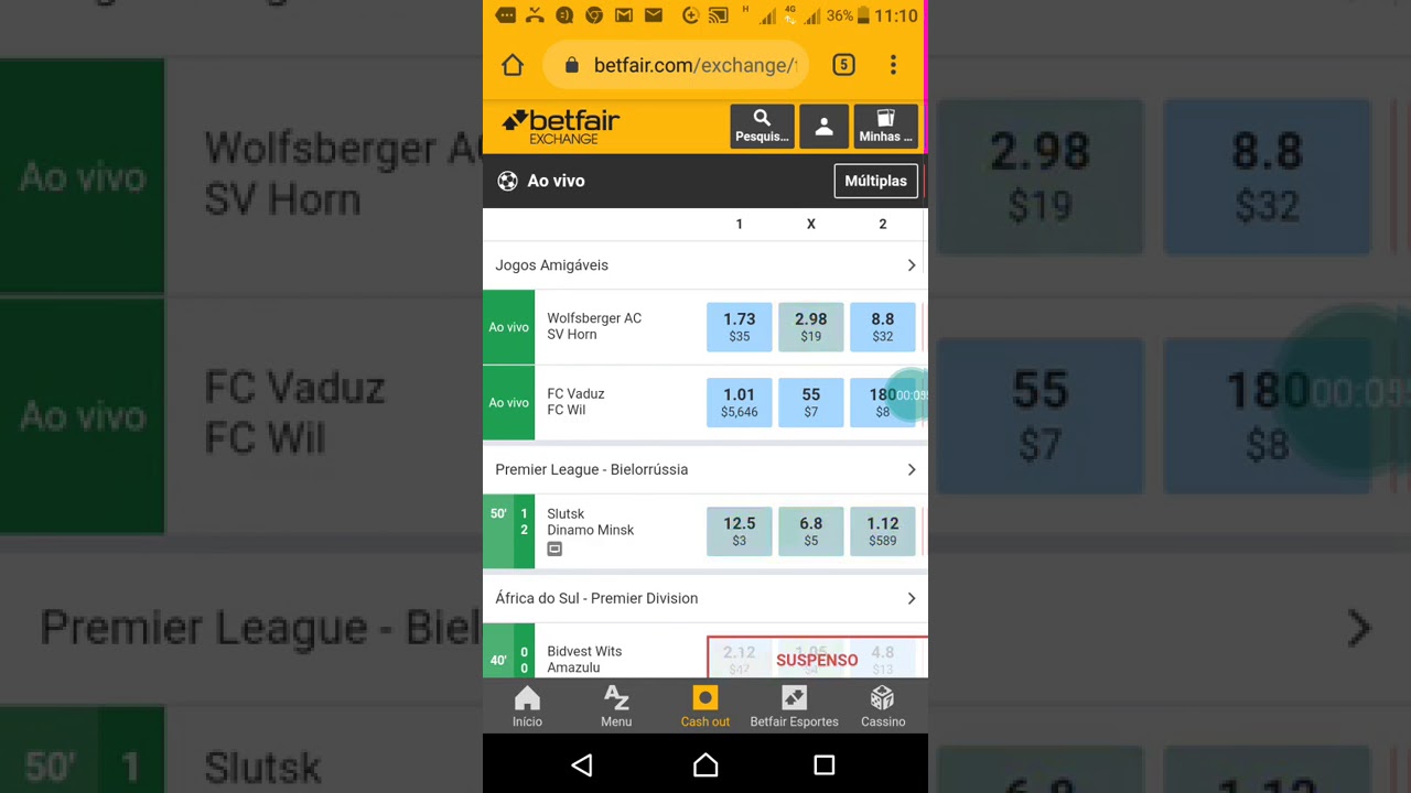 Como operar na linha de gols na Betfair