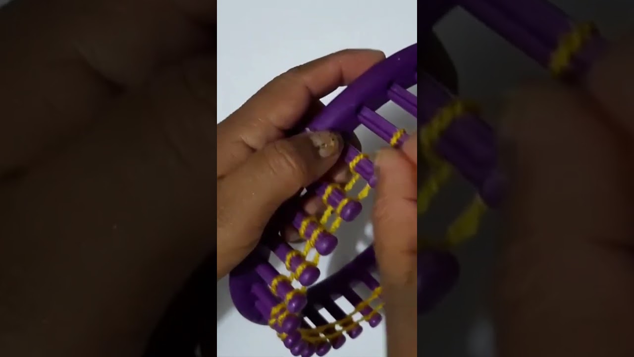 Como hacer gorro en telar circular
