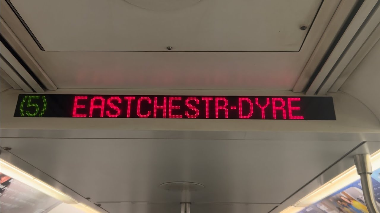 IRT Subway: R142 (5) Express Train Ride from Flatbush Ave to Eastchester-Dyre Ave