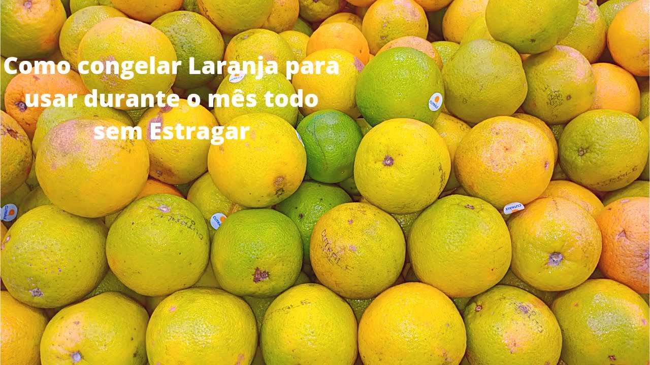 COMO CONGELAR LARANJA | FRUTAS CONGELADAS