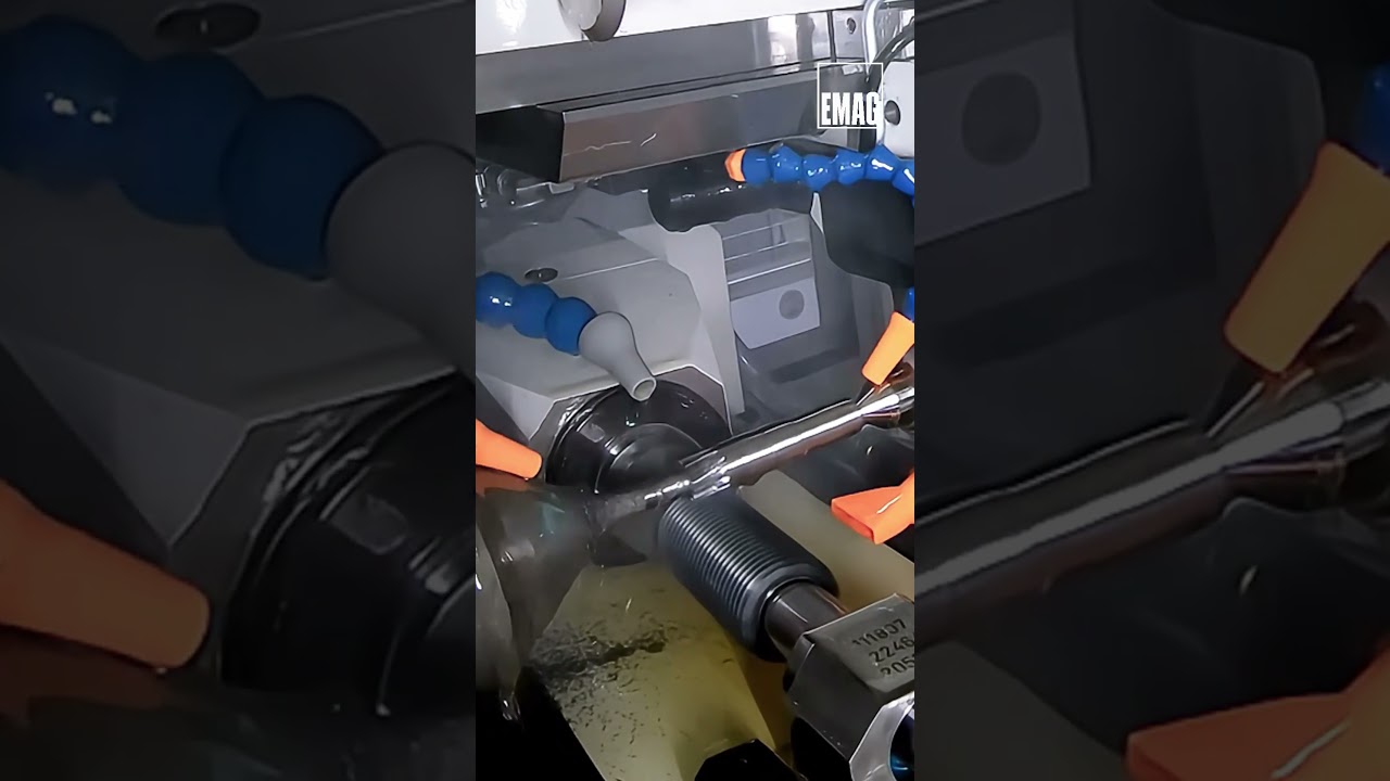 Gear hobbing at high speed! #emaggroup #production #machine #shorts