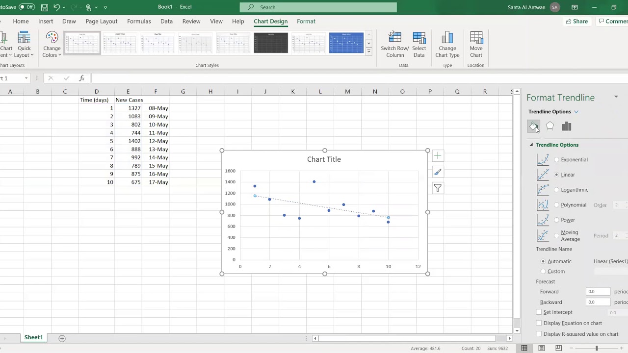 How to make a scatter plot and determine the p-value on excel- كيفية عمل رسم بياني مع إيجاد p-value