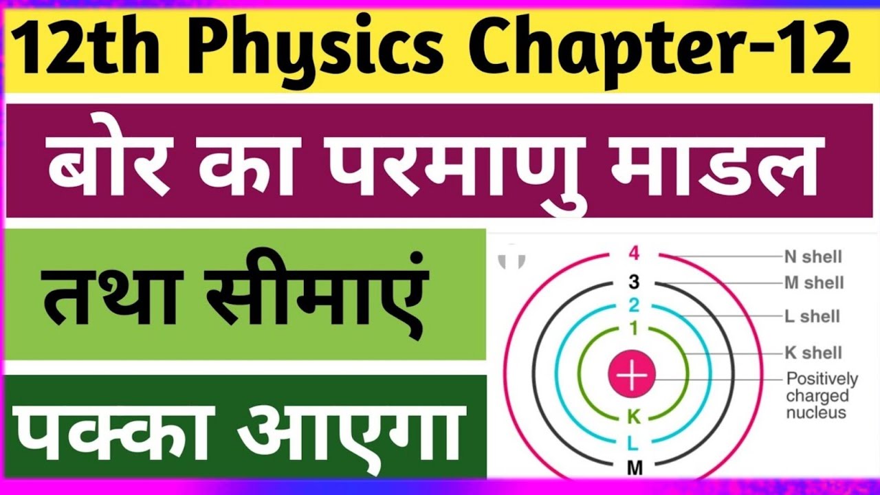 बोर का परमाणु मॉडल | bor kaparmanu model | bor ka parmanu siddhant || bor ka parmanu model ki kamiya